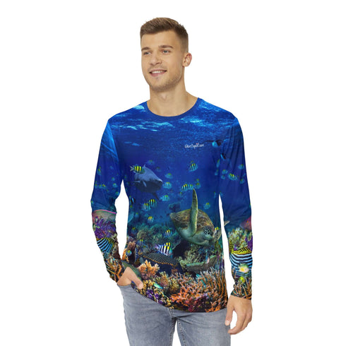Dive Cupid Coral Reef Relaxed Fit Rash Guard UPF 50+
